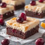 High Protein Cranberry Orange Cottage Cheese Brownies