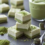 No-Bake Matcha White Chocolate Protein Fudge