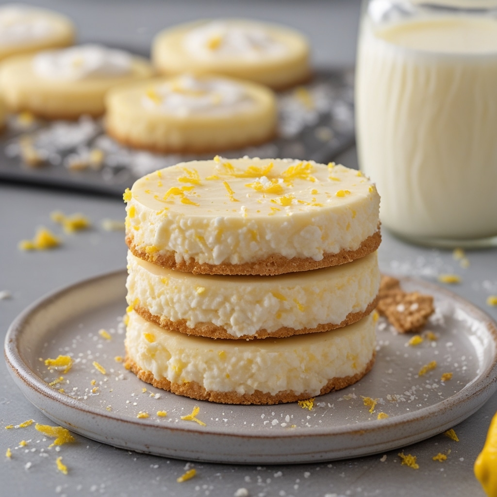 High Protein Lemon Cheesecake Cottage Cheese Cookies