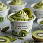 Frozen Kiwi Matcha Greek Yogurt Cups