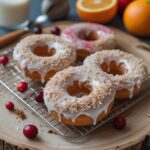 High Protein Cranberry Orange Cottage Cheese Donuts