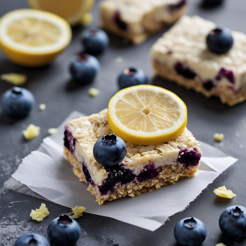Blueberry Lemon Protein Energy Bars