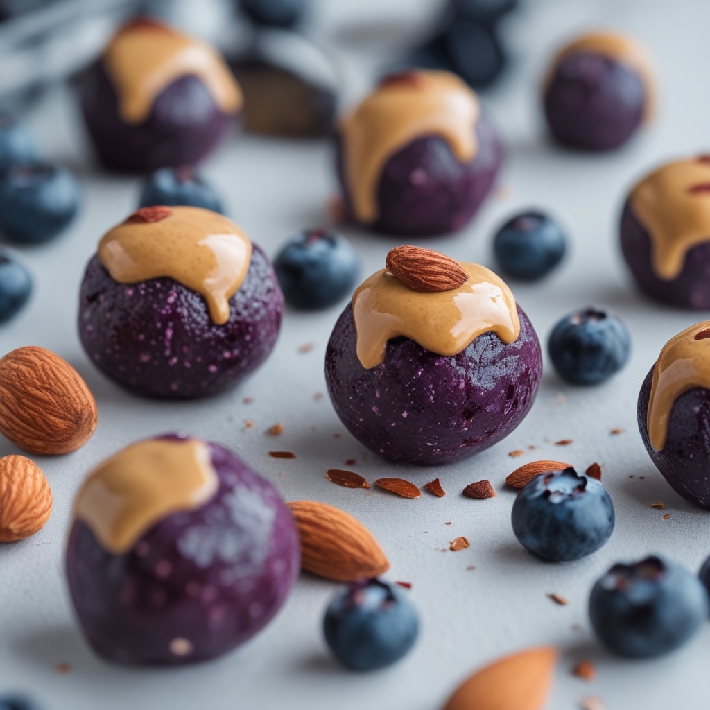 - Almond Butter Blueberry Protein Bites