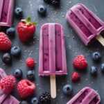 Frozen Acai Berry Protein Yogurt Pops