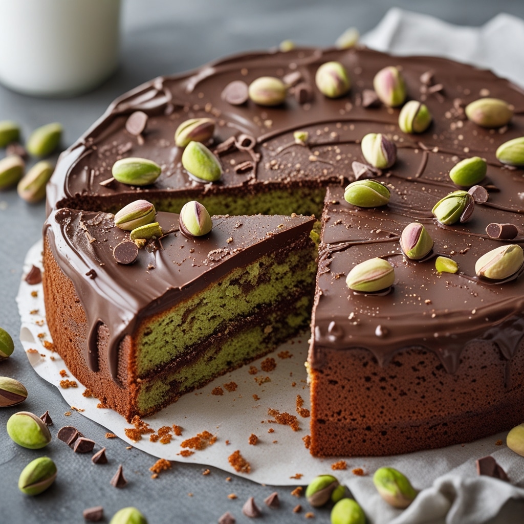 Easy Pistachio Chocolate Snacking Cake Recipe for Everyday Indulgence