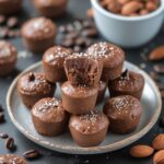 No-Bake Mocha Almond Protein Fudge Bites