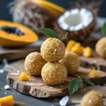 Papaya Coconut Protein Bites