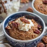 Cottage Cheese Maple Pecan Protein Mug Cake