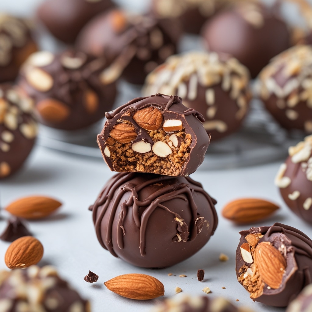 No-Bake Almond Joy Protein Bites
