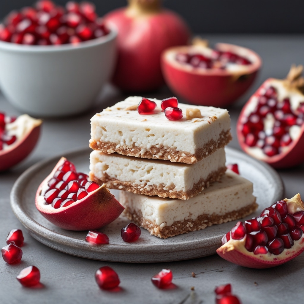 High Protein Pomegranate Cottage Cheese Bars