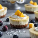 Frozen Mango Greek Yogurt Cheesecake Bites