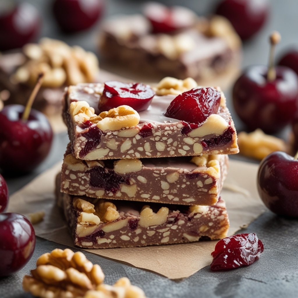 Cherry Walnut Protein Energy Bars