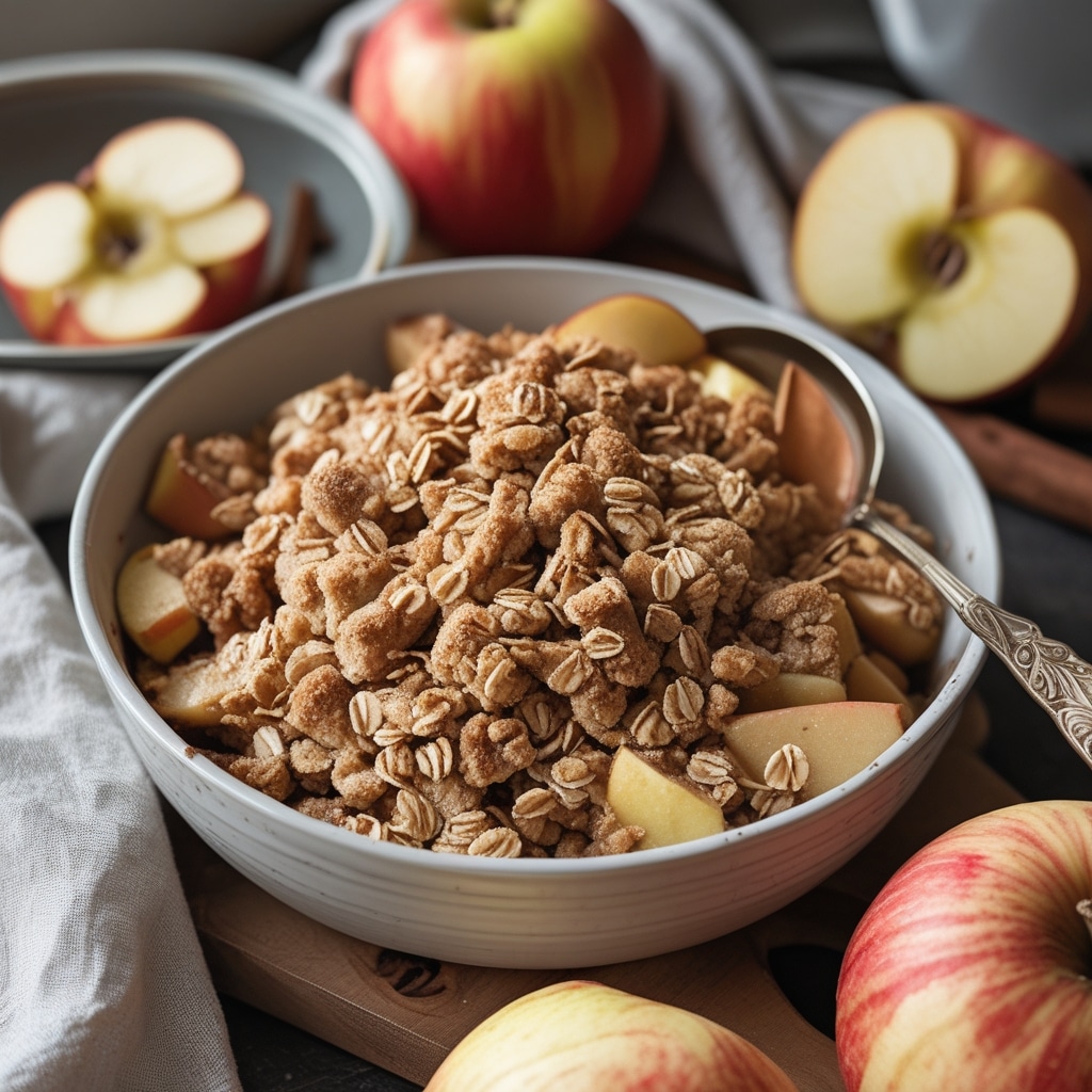 Easy Apple Crisp Recipe with a Buttery Cinnamon Oat Topping