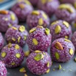 Dragon Fruit Pistachio Protein Energy Bites