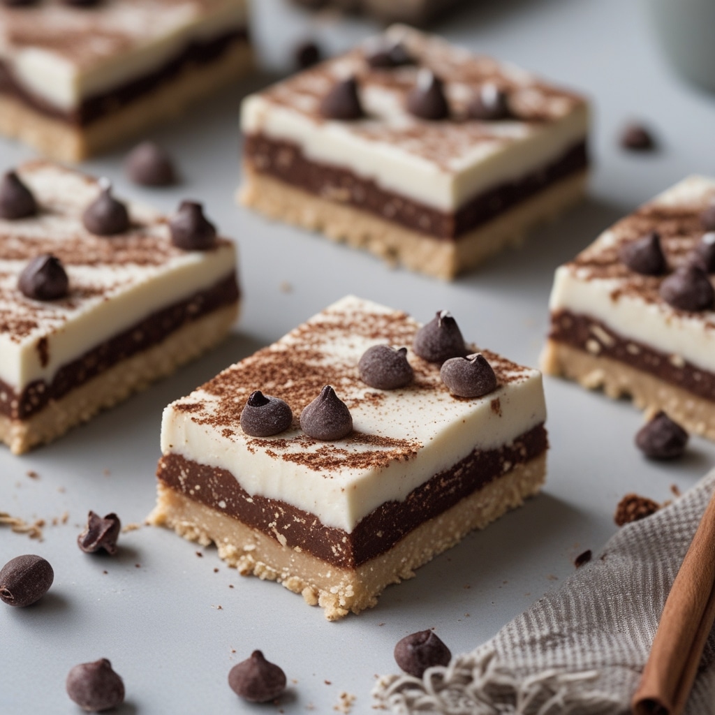 - No-Bake Tiramisu Protein Bars