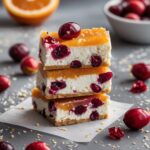 High Protein Cranberry Orange Cottage Cheese Bars