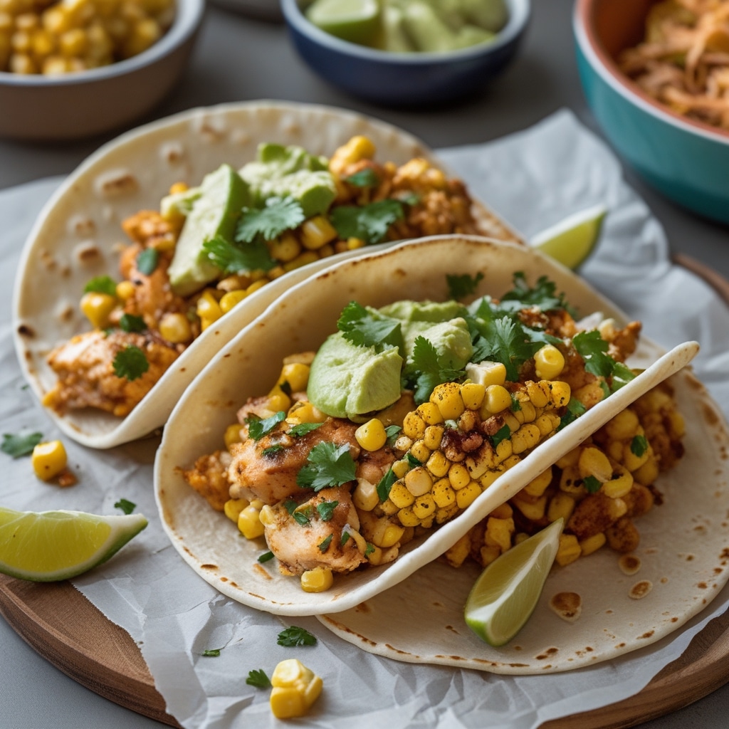 Street Corn Chicken Tacos Recipe