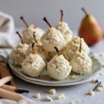 High Protein Pear Vanilla Cottage Cheese Bites