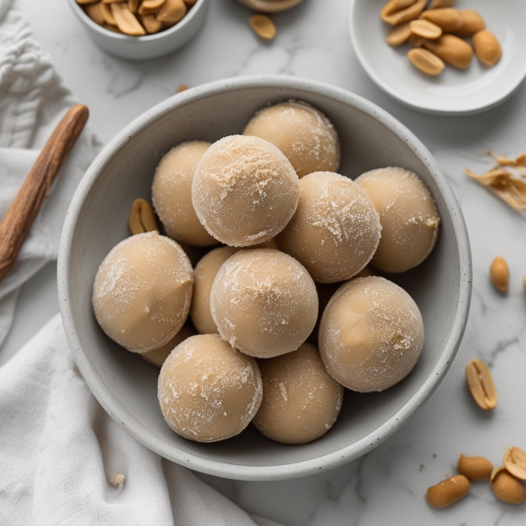 High Protein Frozen Peanut Butter Greek Yogurt Bites