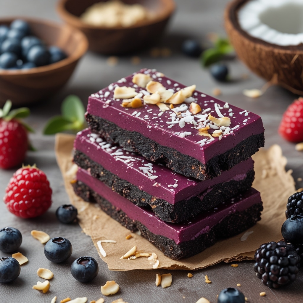 Acai Berry Coconut Protein Bars
