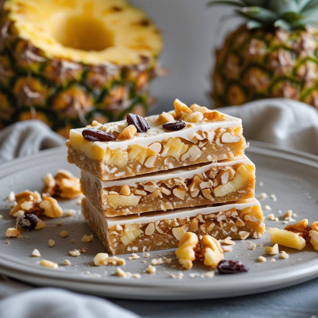 Pineapple Walnut Protein Energy Bars