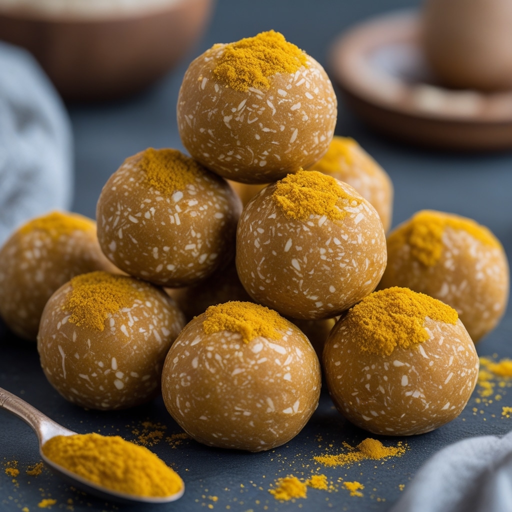 No-Bake Turmeric Ginger Protein Energy Balls