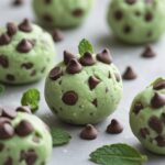 No-Bake Mint Chocolate Chip Protein Balls