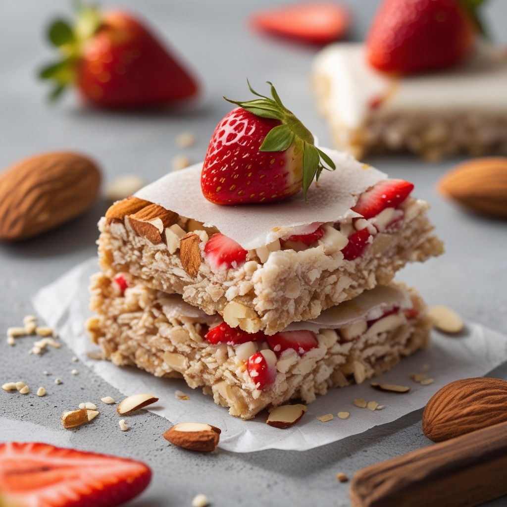 Strawberry Almonds Protein Energy Bars