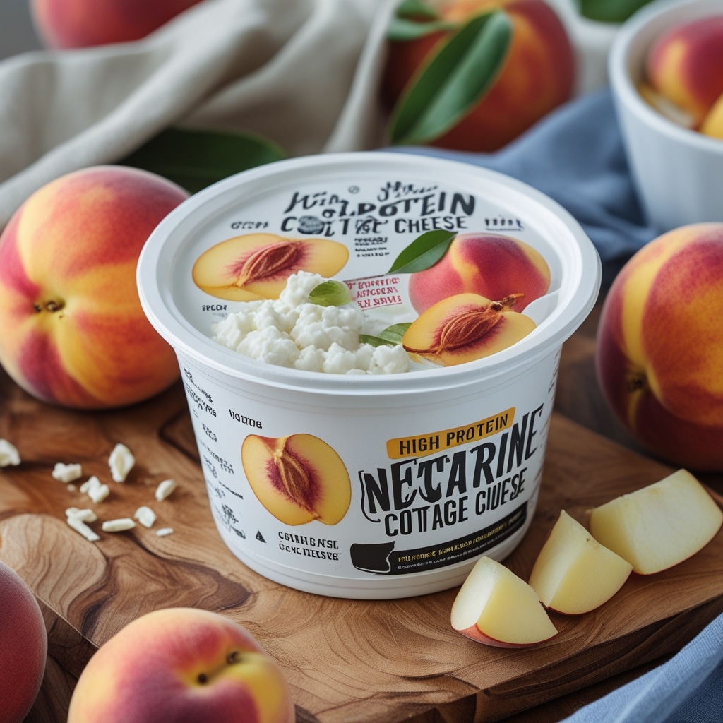 High Protein Nectarine Cottage Cheese Cups