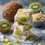Kiwi Coconut Protein Frozen Yogurt Bars