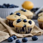 Blueberry Lemon Protein Muffins