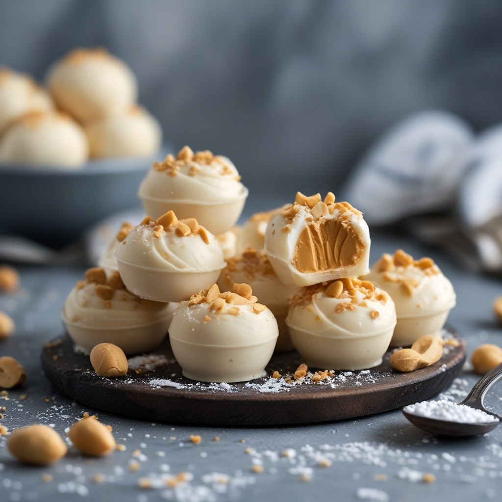 High Protein Frozen Peanut Butter Greek Yogurt Bites