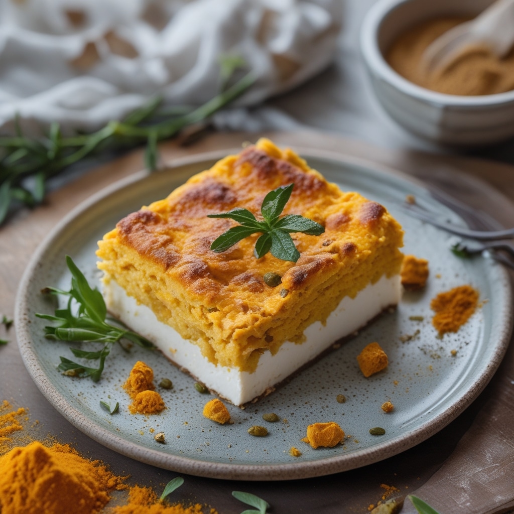 Anti-Inflammatory Turmeric Cottage Cheese Bake