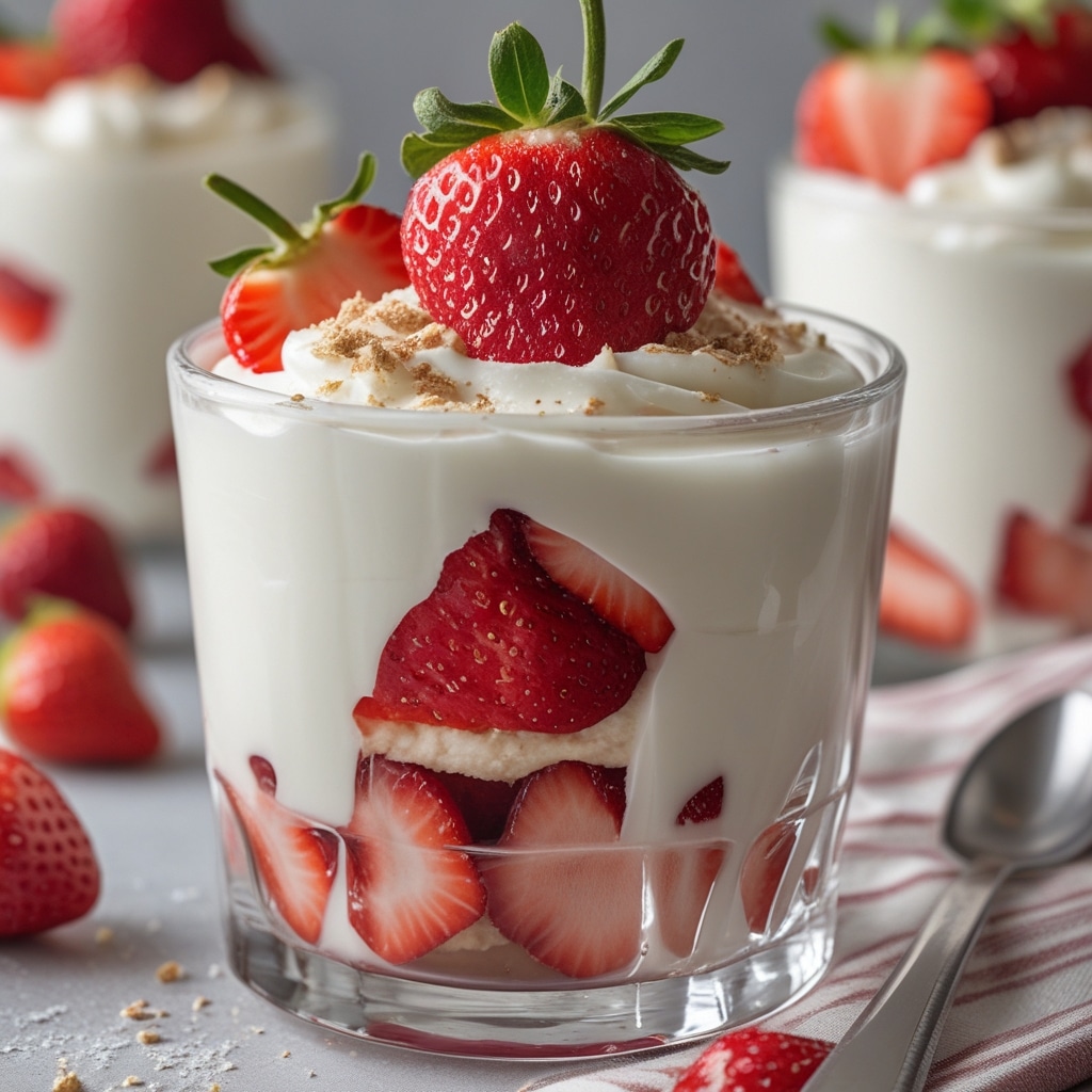 Greek Yogurt Strawberry Shortcake (Guilt-Free)