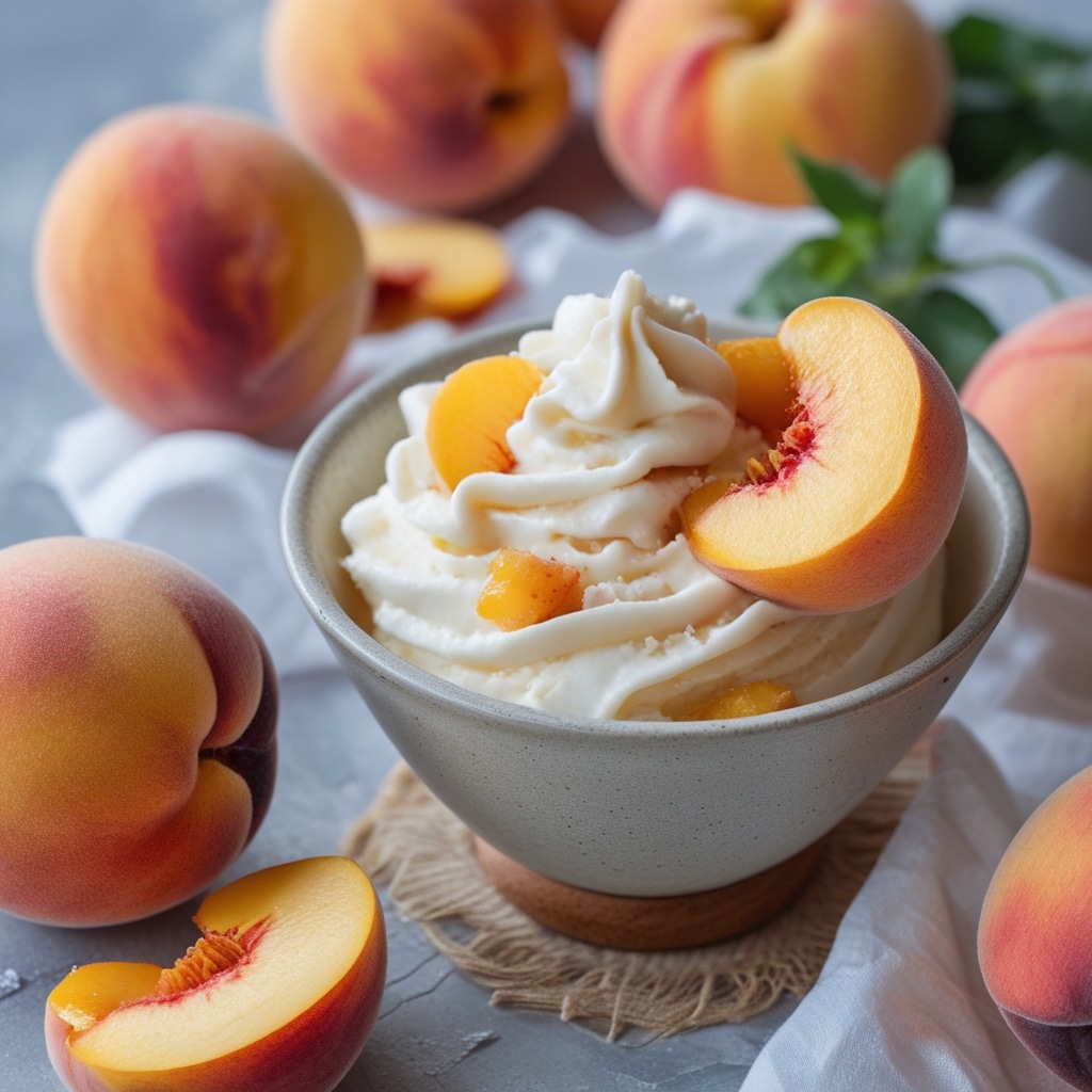 Peach Frozen Yogurt Recipe