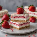 - High Protein Strawberry Cheesecake Cottage Cheese Bars