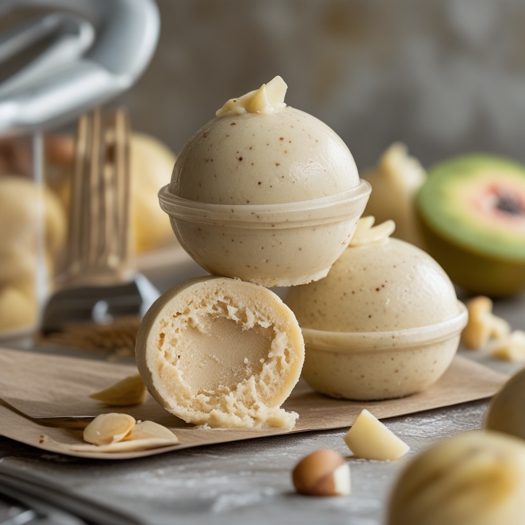 Guava Macadamia Protein Frozen Yogurt Bites