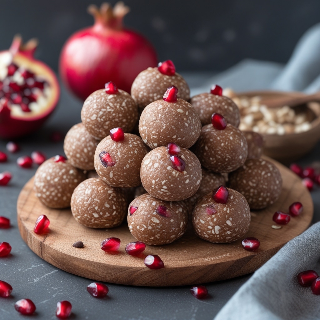 - Pomegranate Almond Protein Energy Bites