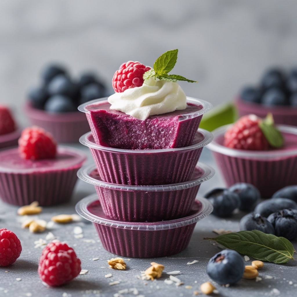 Frozen Acai Berry Protein Cups