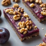 Plum Walnut Protein Energy Bars