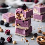 Blackberry Hazelnut Protein Frozen Yogurt Bars