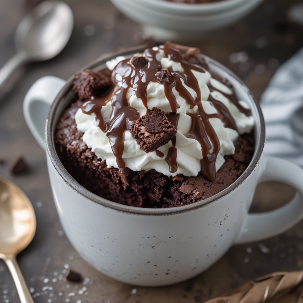 - Cottage Cheese Brownie Protein Mug Cake