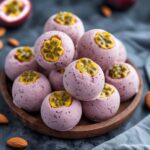 Passion Fruit Almond Protein Frozen Yogurt Balls