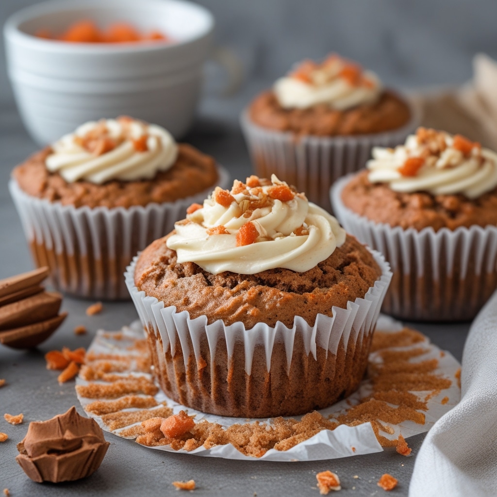 High Protein Carrot Cake Cottage Cheese Muffins
