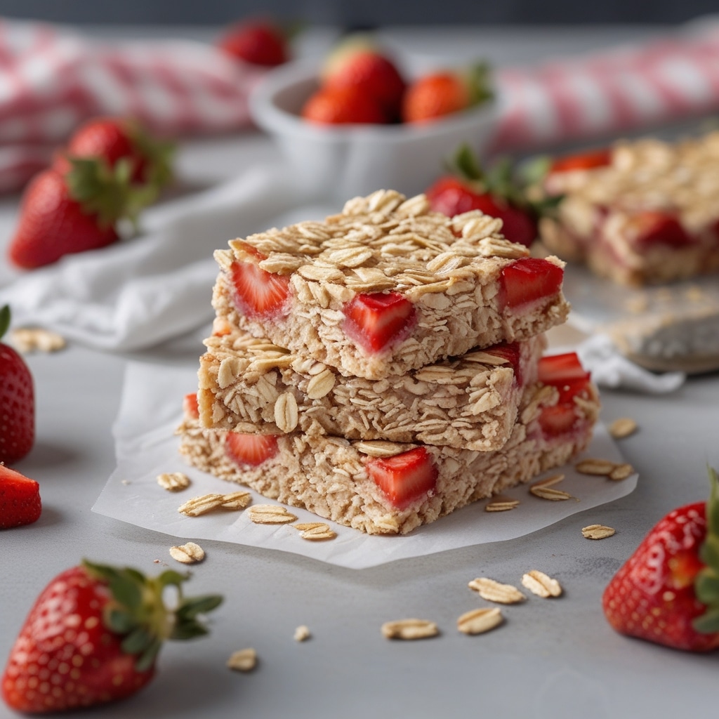Strawberry Oat Breakfast Bars