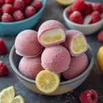 - Frozen Raspberry Lemon Greek Yogurt Bites