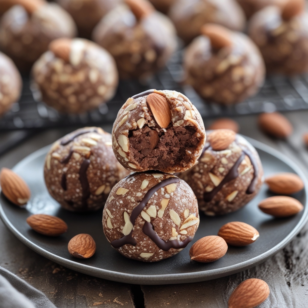 No-Bake Almond Joy Protein Balls
