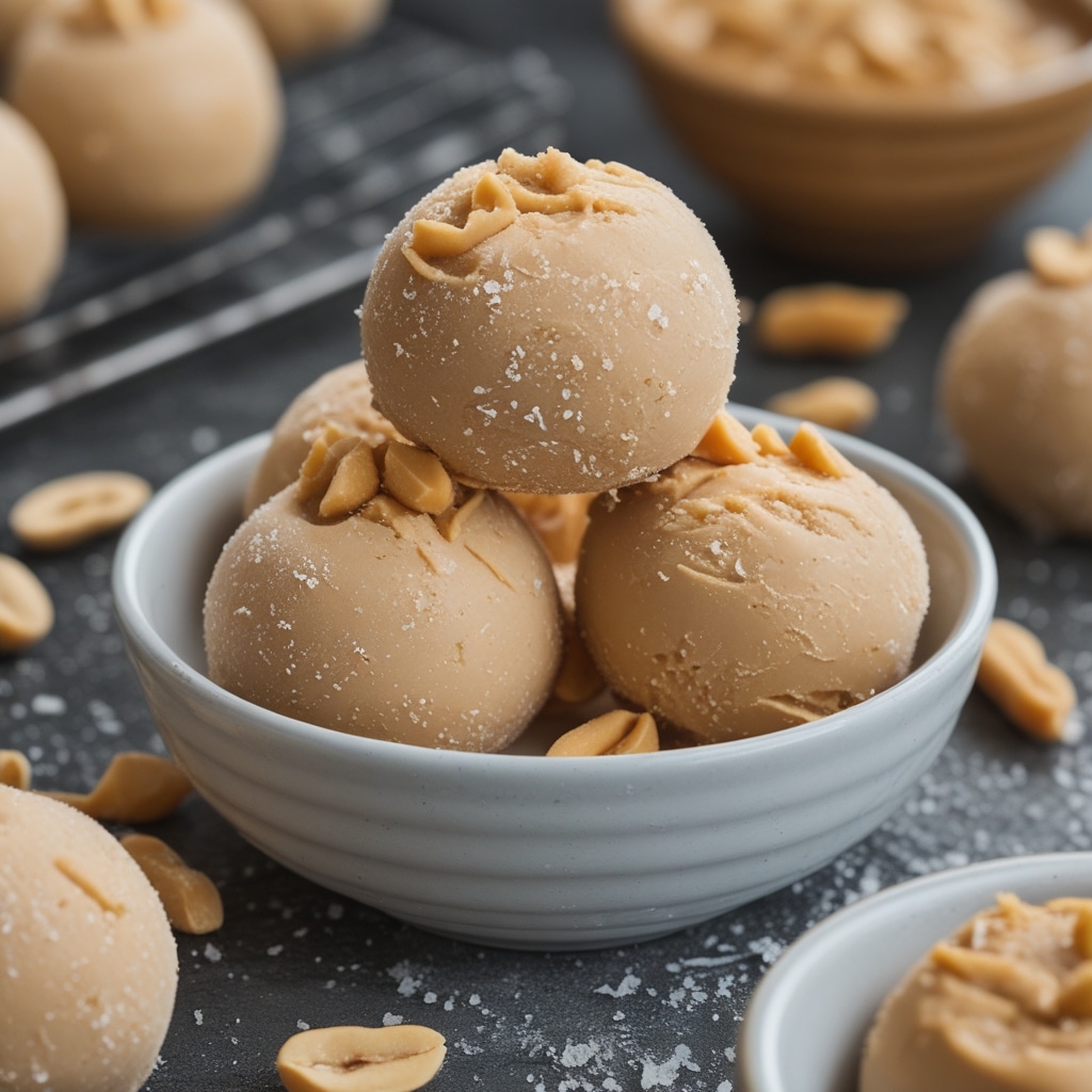 High Protein Frozen Peanut Butter Greek Yogurt Bites