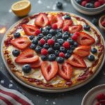 American Flag Fruit Pizza that's Perfect for a Picnic