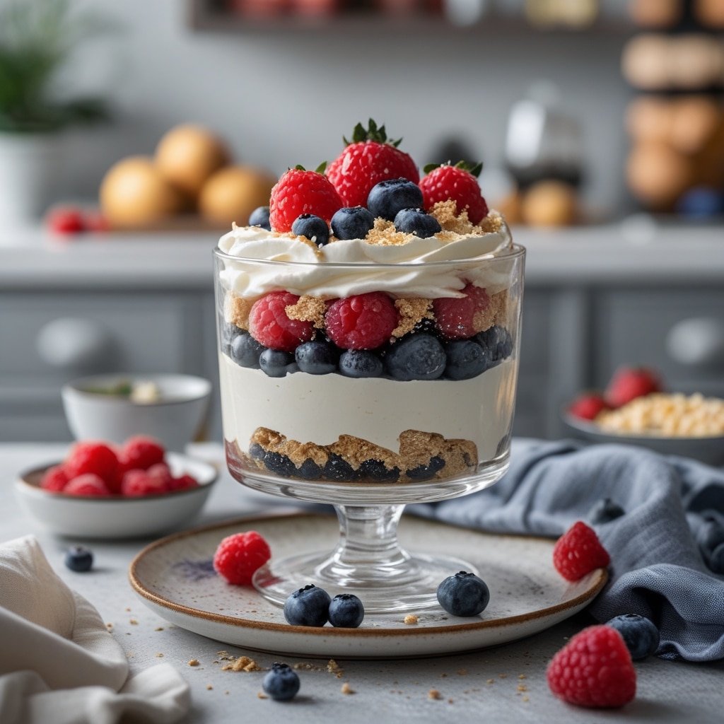 Red, White, and Blueberry Trifle: A Festive Delight